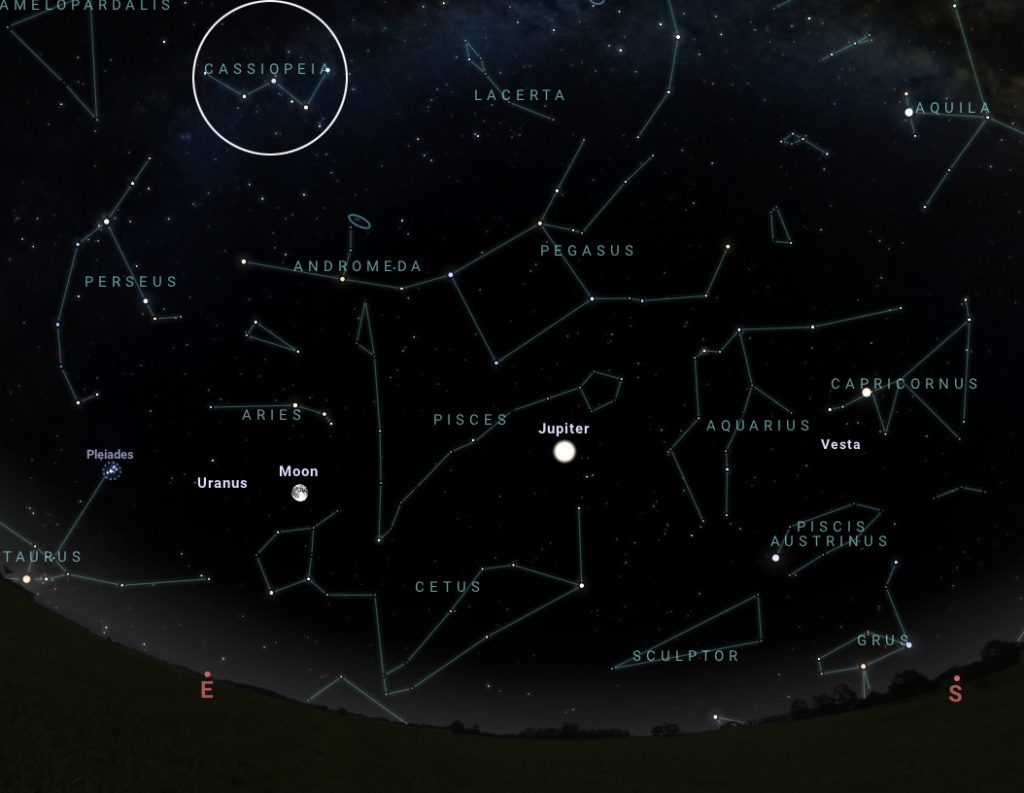 10월의 밤하늘: 올빼미 성단, 페르세우스 이중성단 – 의왕천문소식